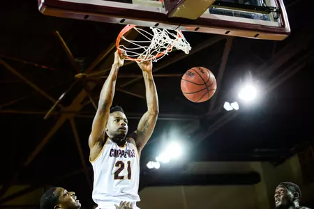 Junior forward Cecil Williams is the Chippewas' leading rebounder.