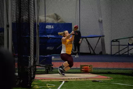 Chippewa Kylee Dobbelaere won the weight throw on Friday at the Saginaw Valley Doug Hansen Open.
