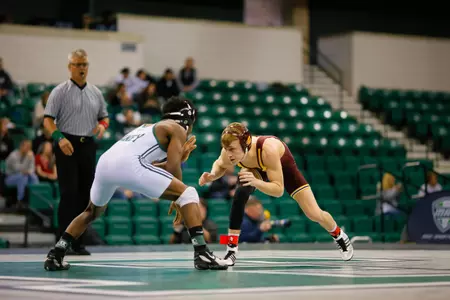 CMU's Brent Fleetwood recorded a 4-2 win over 18th-ranked Barlow McGhee on Sunday in the Chippewas' MAC dual-meet loss at Missouri.