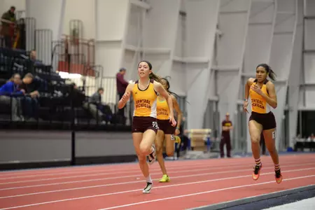 CMU's Mikaela Grant won the pentathlon at the Jets Pizza Invitational at Saginaw Valley State on Saturday.