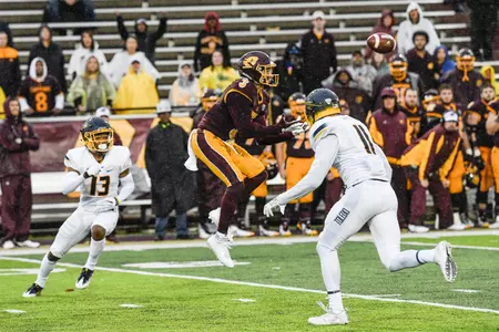Senior wide receiver Mark Chapman had five receptions for 71 yards on Saturday in the Chippewas' loss at home to Toledo.