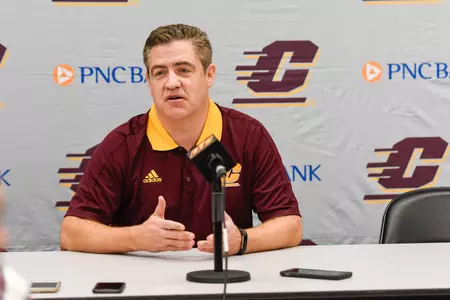 Coach Keno Davis' CMU men's basketball team was picked to finish sixth in the MAC West in a poll of league coaches and media who cover the conference.