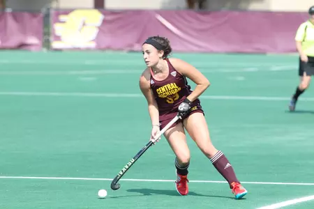 Addy Marshall was one of six Chippewa seniors playing her final collegiate game on Friday at Ball State. Marshall led CMU with three shots on goal.