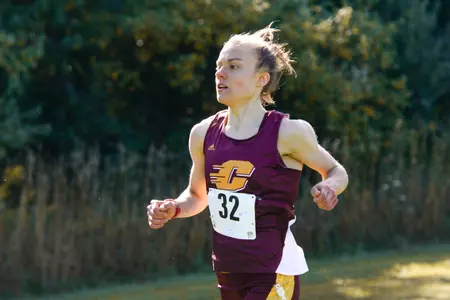 CMU's Taylor Aguillon had never run varsity cross country before this season, when she joined the Chippewas. She has emerged as one of CMU's top two runners on the eve of the MAC Championships.