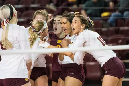 The CMU volleyball team won its second consecutive five-setter on Saturday, winning at Toledo.