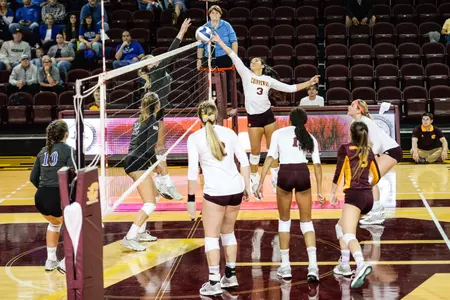 The CMU volleyball team has won three consecutive matches and looks to extend the streak this weekend when it entertains Northern Illinois and Western Michigan.