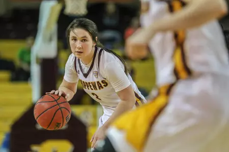 Standout guard Presley Hudson, a junior, is one of four returning starters to the CMU women's basketball lineup in 2017-18.