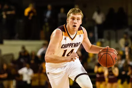 Sophomore David DiLeo and his Chippewa teammates will take on UMKC in Kansas City on Tuesday.