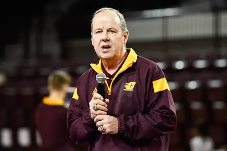 Jerry Reighard's CMU gymnastics team finished atop the Mid-American Conference preseason coaches poll, released today.