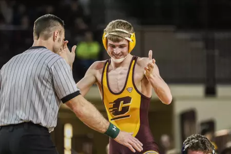 CMU sophomore Mason Smith won the 141-pound title on Saturday at the Midlands Championships.