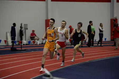 Luke Anderson ran the leadoff leg for the Chippewas in the distance medley relay on Friday in the MAC Indoor Championships. The Chippewas placed fourth in the event.