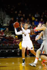 Aleah Swary came off the bench to score a career-high 21 points Wednesday in CMU's big 109-94 win at Northern Illinois.