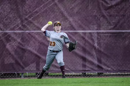 Allison Curtis was one of three Chippewas to collect two hits on Friday against USC Upstate. The Chippewas defeated the Spartans, 5-1, and Fort Wayne, 2-1.