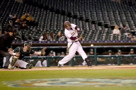 Senior catcher Robert Greenman hit a two-run homer Friday in CMU's 5-3 victory at Northwestern.
