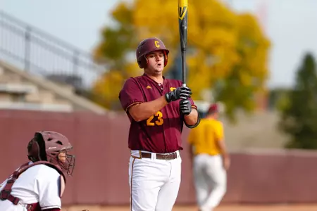 Robert Greenman doubled in CMU's 13-4 loss on Wednesday at Michigan.