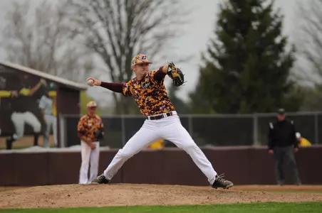 Colton Bradley pitched 4 2/3 solid innings in relief to pick up the win Tuesday in CMU's 15-5 win over Baldwin Wallace in Port Charlotte, Fla.