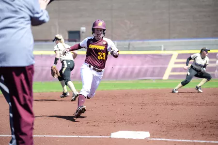 Allison Curtis collected four hits, drove in two runs and scored twice on Wednesday in CMU's 10-2 MAC victory over Western Michigan at Margo Jonker Stadium.