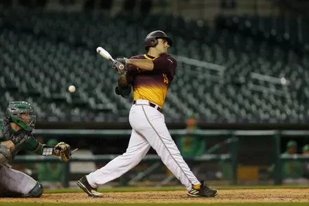 Nick Stokowski hit his second home run of the season on Saturday in CMU's 11-7 loss at Toledo.