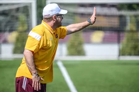 Coach Peter McGahey's CMU women's soccer team was picked to finish second in the six-team MAC West in a poll of league coaches.