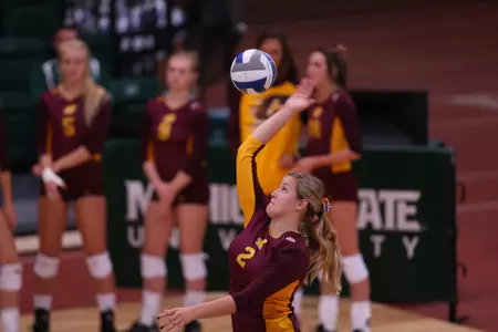 Jordan Bueter had 20 kills and 19 digs on Saturday as Central Michigan topped Army in five sets to finish unbeaten in the Army Invitational in West Point, N.Y.