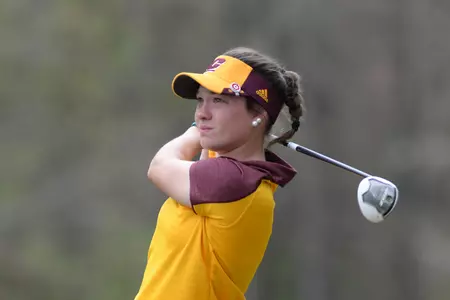 Sophomore Danielle Sawyer posted a 2-over 74 on Tuesday in helping CMU to a record-tying 306 team score in the Ball State Cardinal Classic.