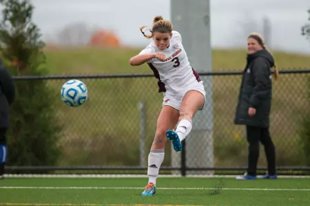 Lexi Pelafas scored her CMU-record 27th career goal on Friday in the Chippewas' 2-1 loss at Kent State.