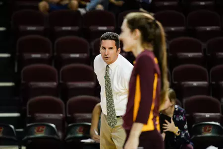 Coach Mike Gawlik takes his CMU volleyball team on the road this weekend to face Western Michigan and Northern Illinois.
