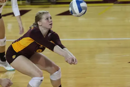 Emily Wenglikowski finished with a team-high 10 digs on Friday in CMU's four-set loss at Western Michigan.