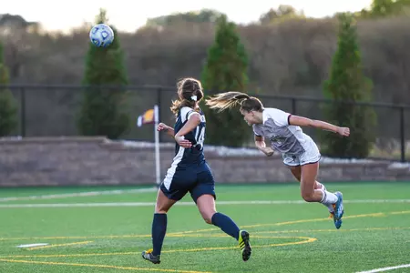 Lexi Pelafas (right) gave CMU a 1-0 lead early in Friday's MAC game with Akron.