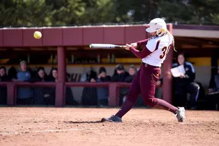 Erika Underwood hit two three-run homers to lead CMU past Appalachian State, 12-6, on Friday at the Mercer Invitational in Macon, Ga.