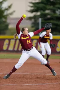 Junior Laura Vaccaro homered and earned the win Sunday as CMU closed its Spring Break trip to Florida with a 6-1 victory over Seton Hall.