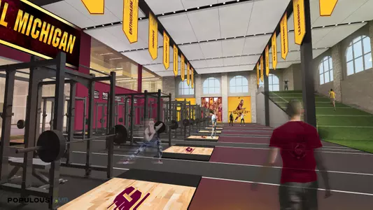 CCC weight room. Rendering April 201