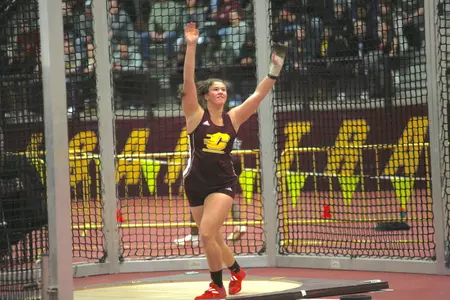 Marissa Dunn led the CMU women with a first-place finish in the hammer throw on Saturday at the Michigan State Spartan Invitational.