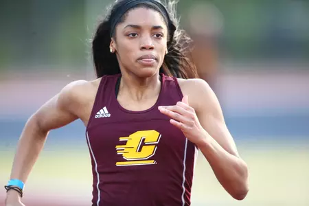 Nadia Williams placed second in the long jump and qualified for the 100-meter final to lead the CMU women on Friday at the MAC Track & Field Championships in Buffalo.