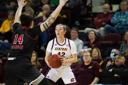 Mackenna Kelly holding ball