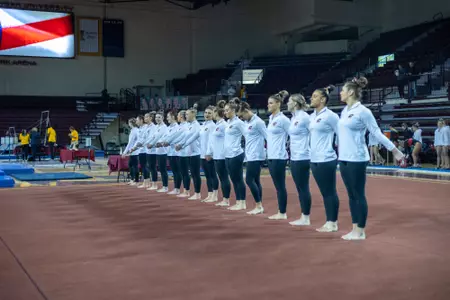 Gymnastics Notches Top Team Score of the Year at West Virginia Image