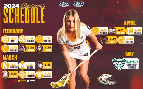 Central Michigan announces 2024 Lacrosse Schedule