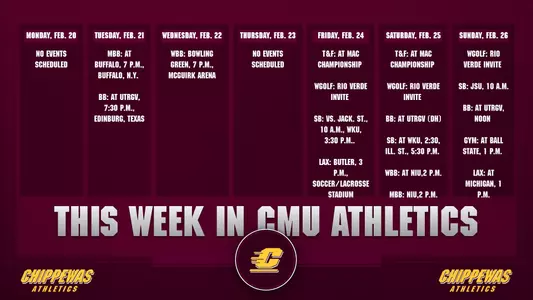 This Week in CMU Athletics Graphic