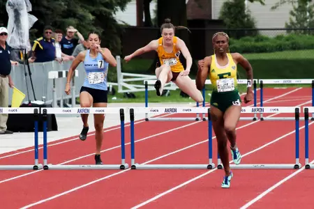 Olivia Hankey clears final hurdle in 400-meter event, finishes third