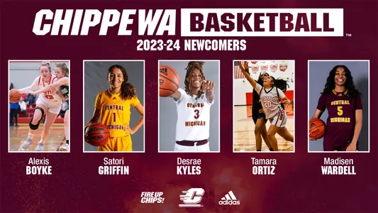2023-24 Women's Basketball Newcomers Graphic