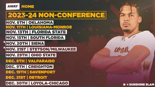 2023-24 Men's Basketball Non-Conference Schedule Graphic