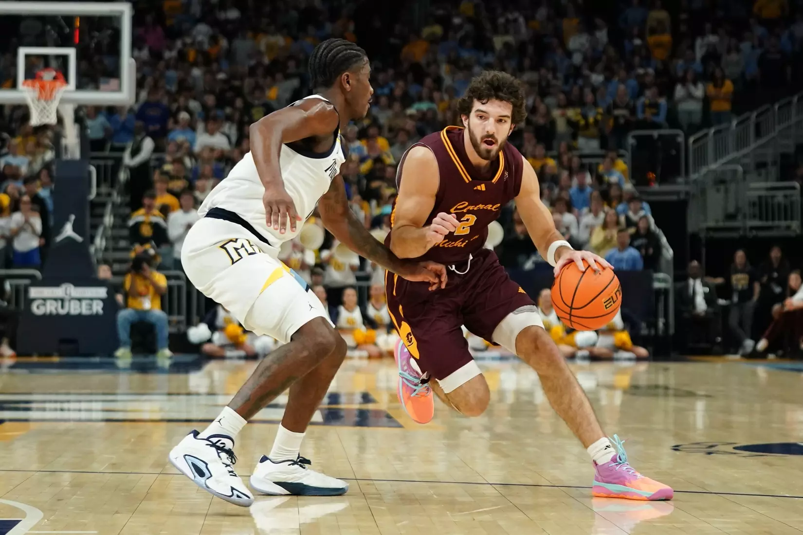 CMU Men's Basketball at Marquette, Nov. 11, 2024