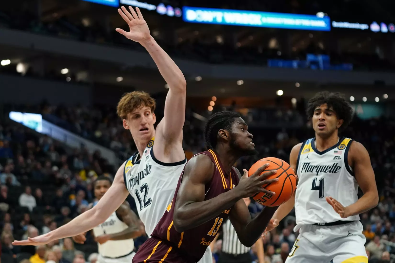 CMU Men's Basketball at Marquette, Nov. 11, 2024