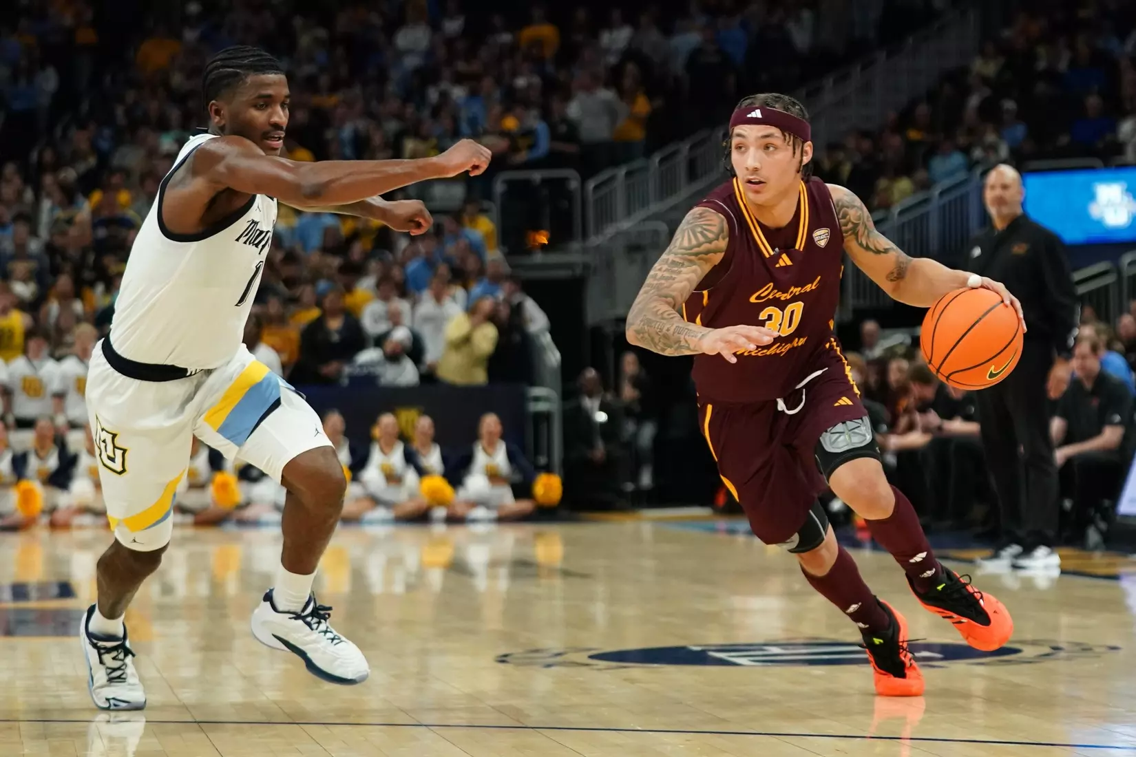 CMU Men's Basketball at Marquette, Nov. 11, 2024