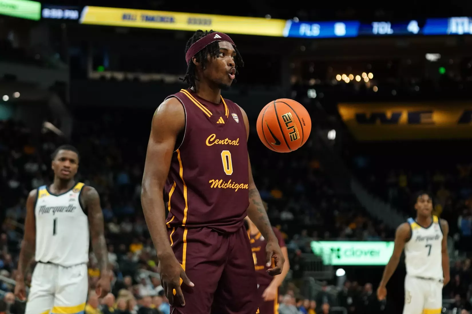 CMU Men's Basketball at Marquette, Nov. 11, 2024