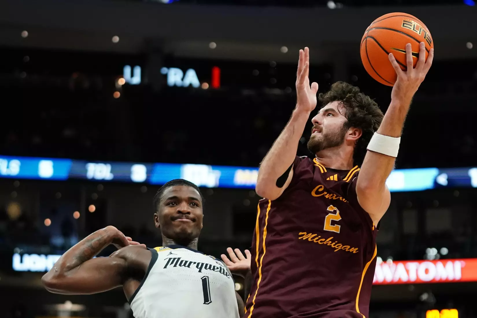 CMU Men's Basketball at Marquette, Nov. 11, 2024