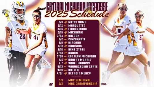 2025 Lacrosse Schedule Announcement Graphic