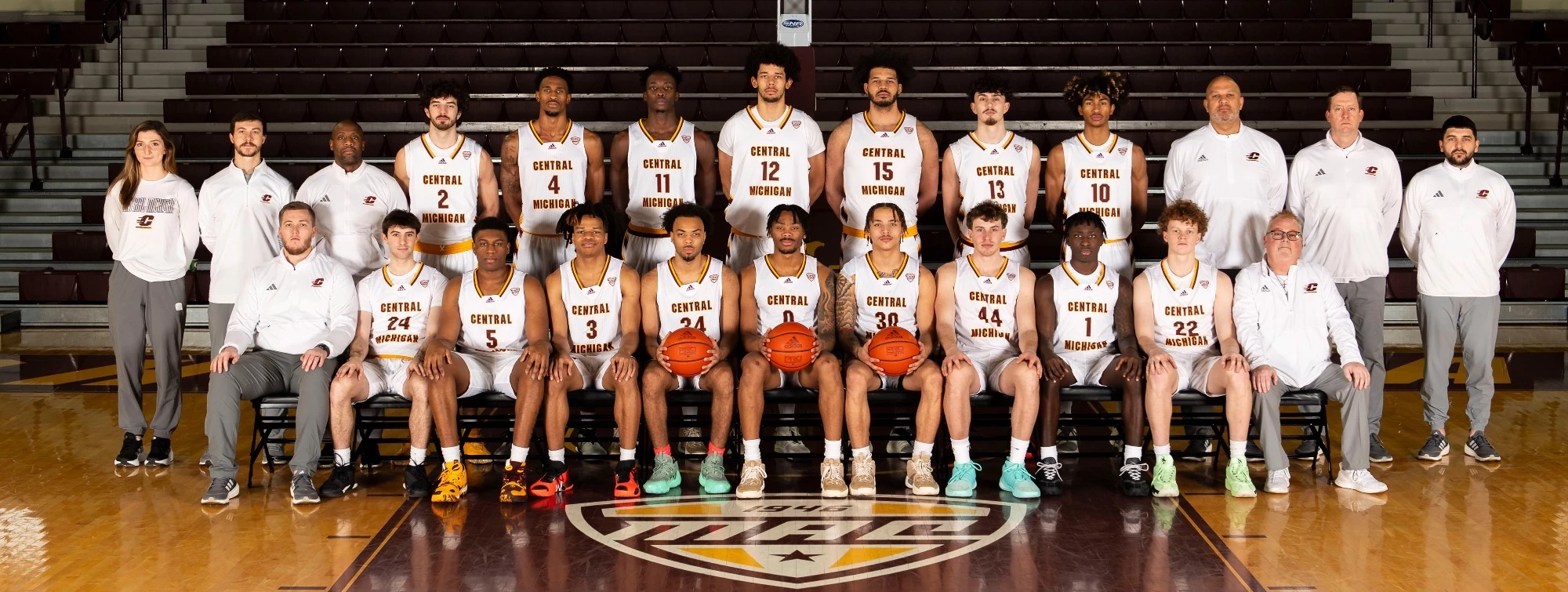 2023-24 Central Michigan Men's Basketball Team Photo