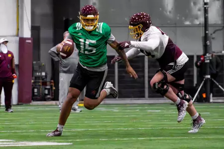 Jadyn Glasser Scrambling Spring Ball Practice No. 1