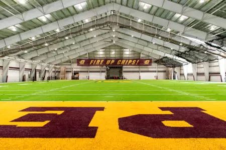 New turf installed in Central Michigan's Turf Bay.